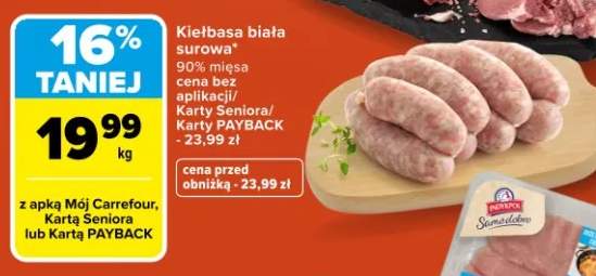 Kiełbasa biała surowa 90% mięsa