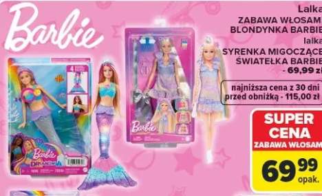 Lalka syrenka migoczące światełka