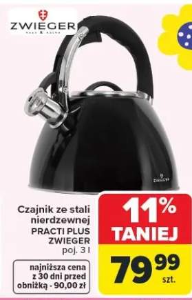 Czajnik ze stali nierdzewnej Practi Plus Zwieger