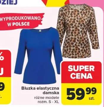Bluzka elastyczna damska