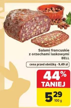Salami francuskie z orzechami laskowymi