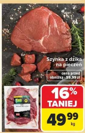 Szynka z dzika na pieczeń