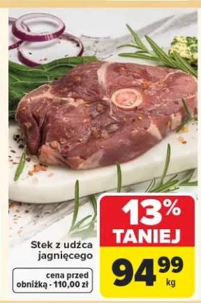 Stek z udźca jagnięcego