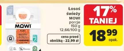 Łosoś świeży plastry