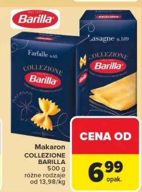 Makaron Collezione różne rodzaje