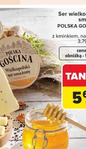 Ser wielkopolski smażony z kminkiem, naturalny