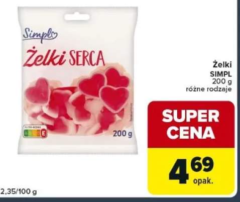 Żelki serca różne rodzaje