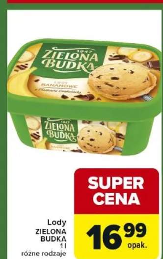 Lody zielona budka różne rodzaje