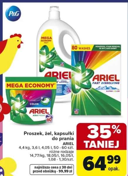 Proszek, żel, kapsułki do prania różne rodzaje