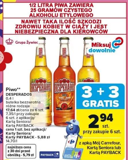 Piwo butelka bezwrotna różne rodzaje