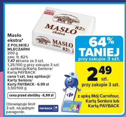 Masło ekstra z polskiej mleczarni