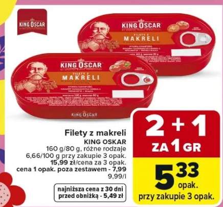 Filety z makreli różne rodzaje