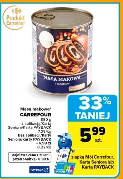 Masa makowa z bakaliami