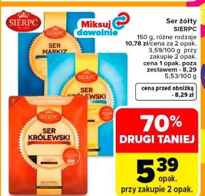 Ser żółty różne rodzaje