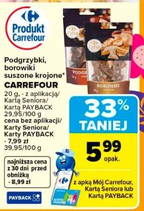 Podgrzybki suszone krojone