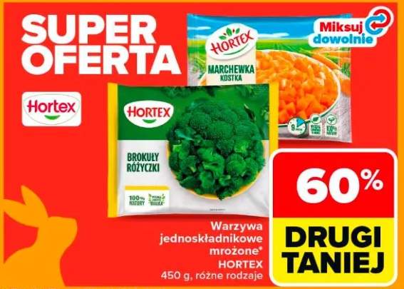 Warzywa jednosładnikowe mrożone brokuły różyczki