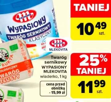 Twaróg sernikowy wypasiony wiaderko