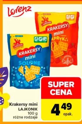 Krakersy mini solone