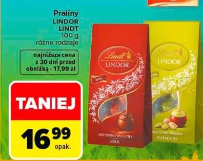 Praliny Lindor różne rodzaje