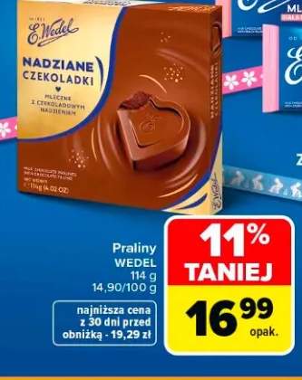 Praliny Wedel nadziane czekoladki 