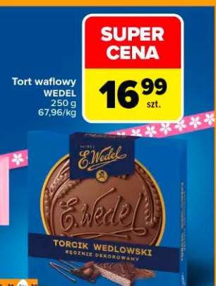 Torcik waflowy ręcznie dekorowany