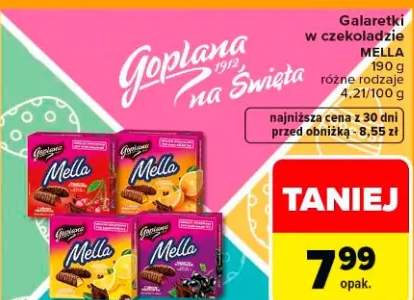 Galaretki w czekoladzie Mella różne rodzaje