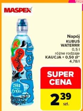 Napój Kubuś Waterrr różne rodzaje