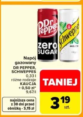 Napój gazowany zero sugar