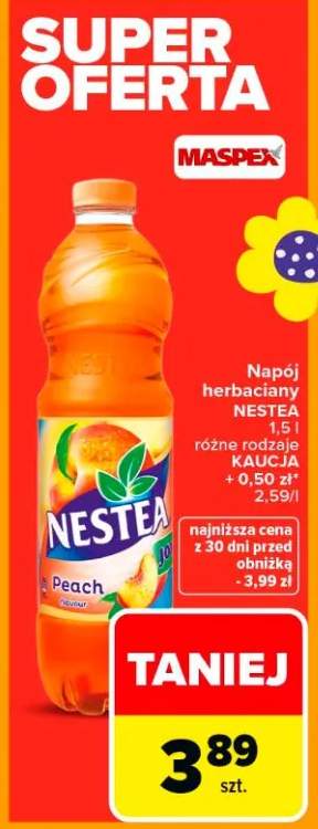 Napój herbaciany Peach różne rodzaje