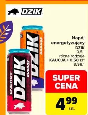 Napój energetyzujący różne rodzaje