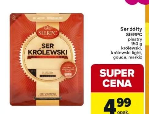 Ser żółty królewski, królewski light, gouda, marbiz