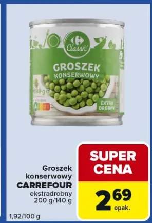 Groszek konserwowy ekstrarodny