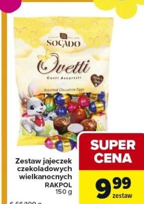 Zestaw jajeczek czekoladowych wielkanocnych