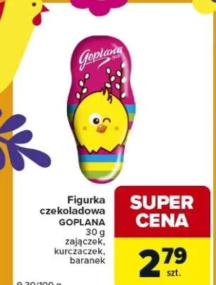 Figurka czekoladowa zajączek, kurczaczek, baranek