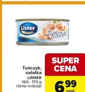 Tuńczyk, sałatka Lisner różne rodzaje