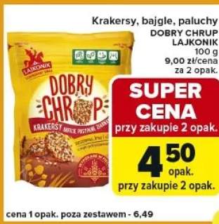 Krakersy bajgle paluchy