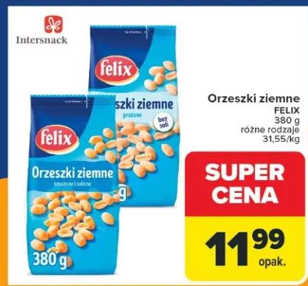 Orzeszki ziemne różne rodzaje