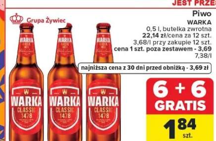 Piwo Warka Classic