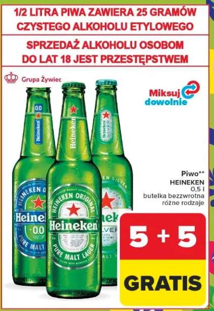 Piwo Heineken 0.0 butelka bezwrotna