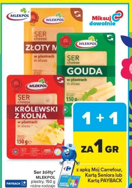 Ser żółty plastry Złoty M