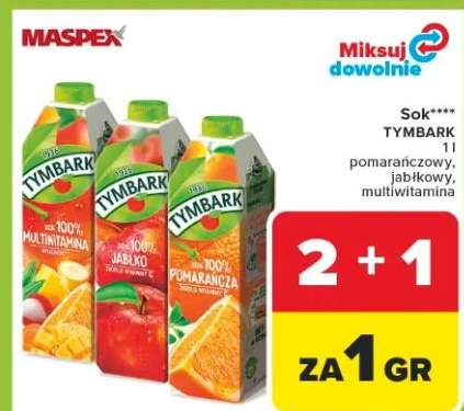 Sok pomarańczowy, jabłkowy, multiwitamina