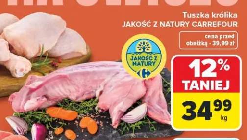 Tuszka królika jakość z natury Carrefour