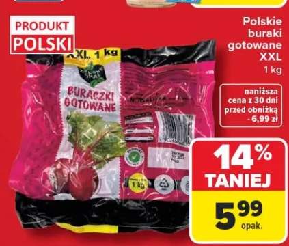 Polskie buraki gotowane XXL