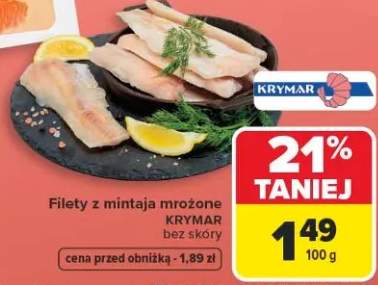 Filety z mintaja mrożone