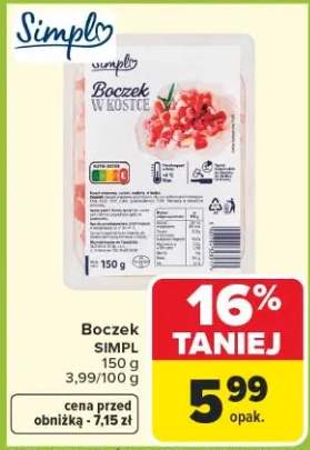 Boczek w kostce