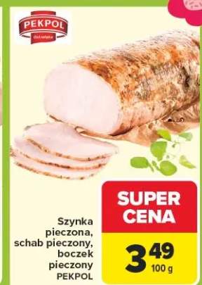 Szynka pieczona, schab pieczony, boczek pieczony