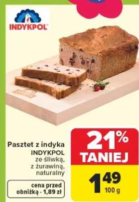 Pasztet z indyka ze śliwką, z żurawiną naturalny