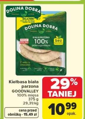 Kiełbasa biała parzona 100% mięsa