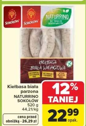 Kiełbasa biała parzona naturrino