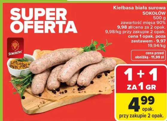 Kiełbasa biała surowa
